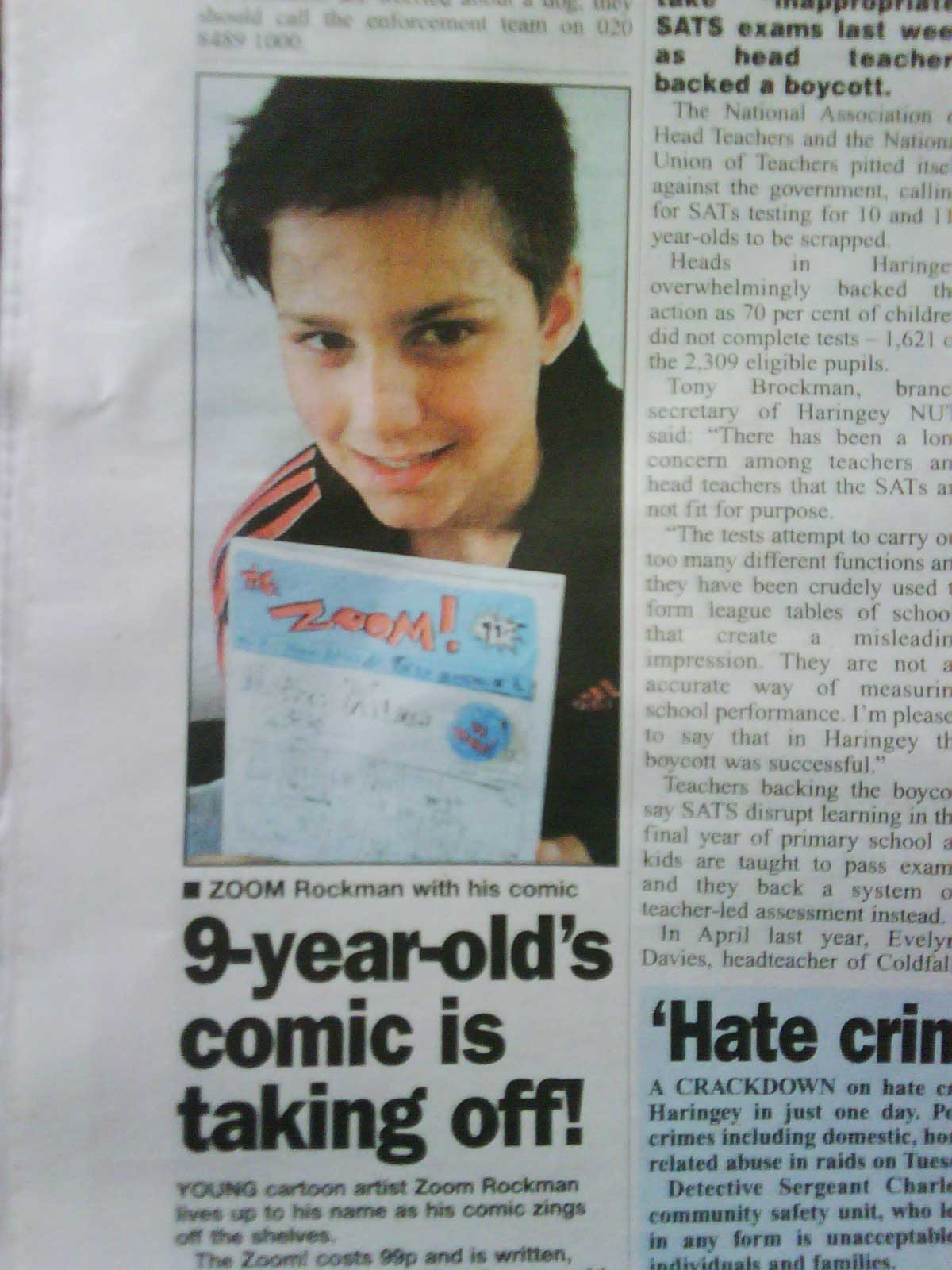 Hornsey Journal featuring Zoom Rockman