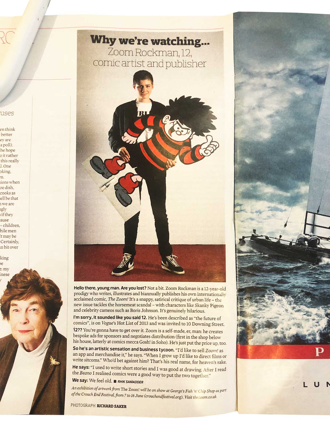 The Observer Magazine featuring Zoom Rockman